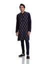 Men Festive Long Regular Fit Kurta & Pyjama Set (2Pcs)