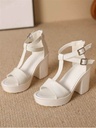 White High Heel Sandals For Women