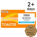 Tesco Toastie White Bread Thick 800G